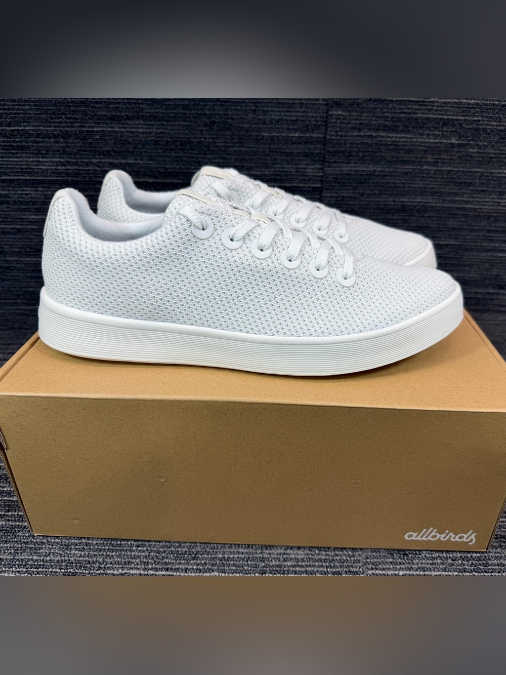 allbirds Cruiser Court Shoe White Knit Low-Top Natural White Men’s 12.5 New